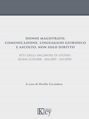 cover image of Donne magistrato
